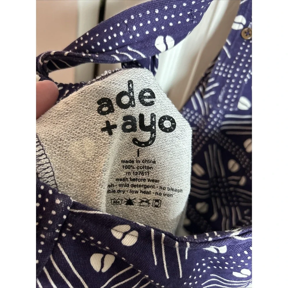 Ade‎ + Ayo Purple Printed Overalls Size Large